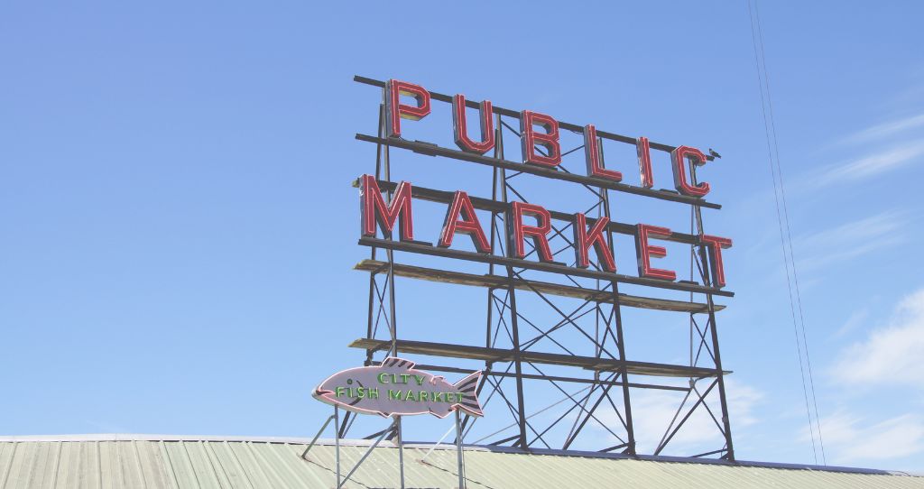 シアトルのPike Place Marketの画像